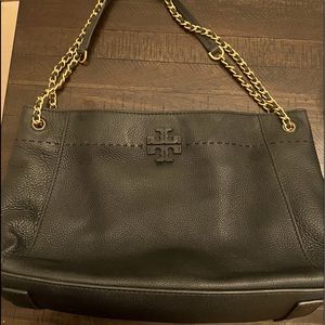 Tory Burch Black Leather Tote